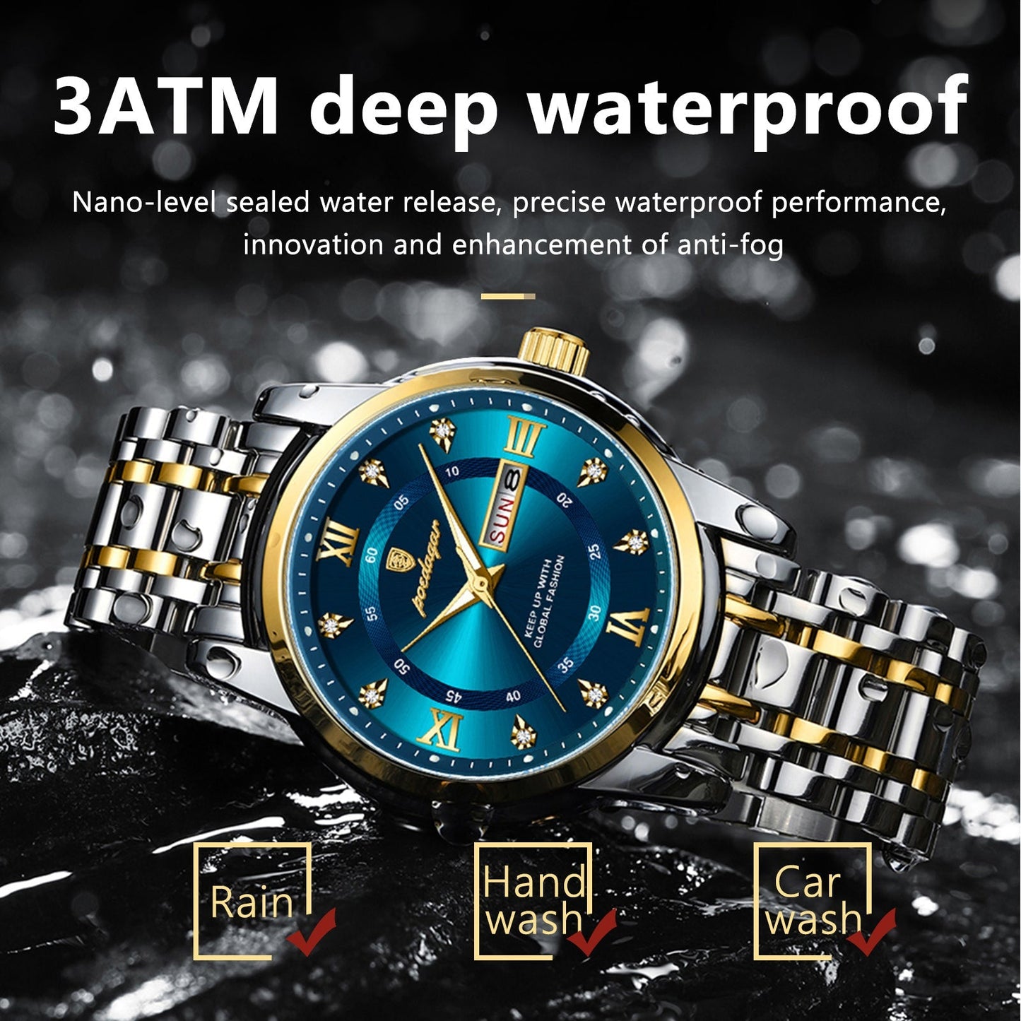 Men's Fashion Casual Waterproof Luminous Quartz Watch