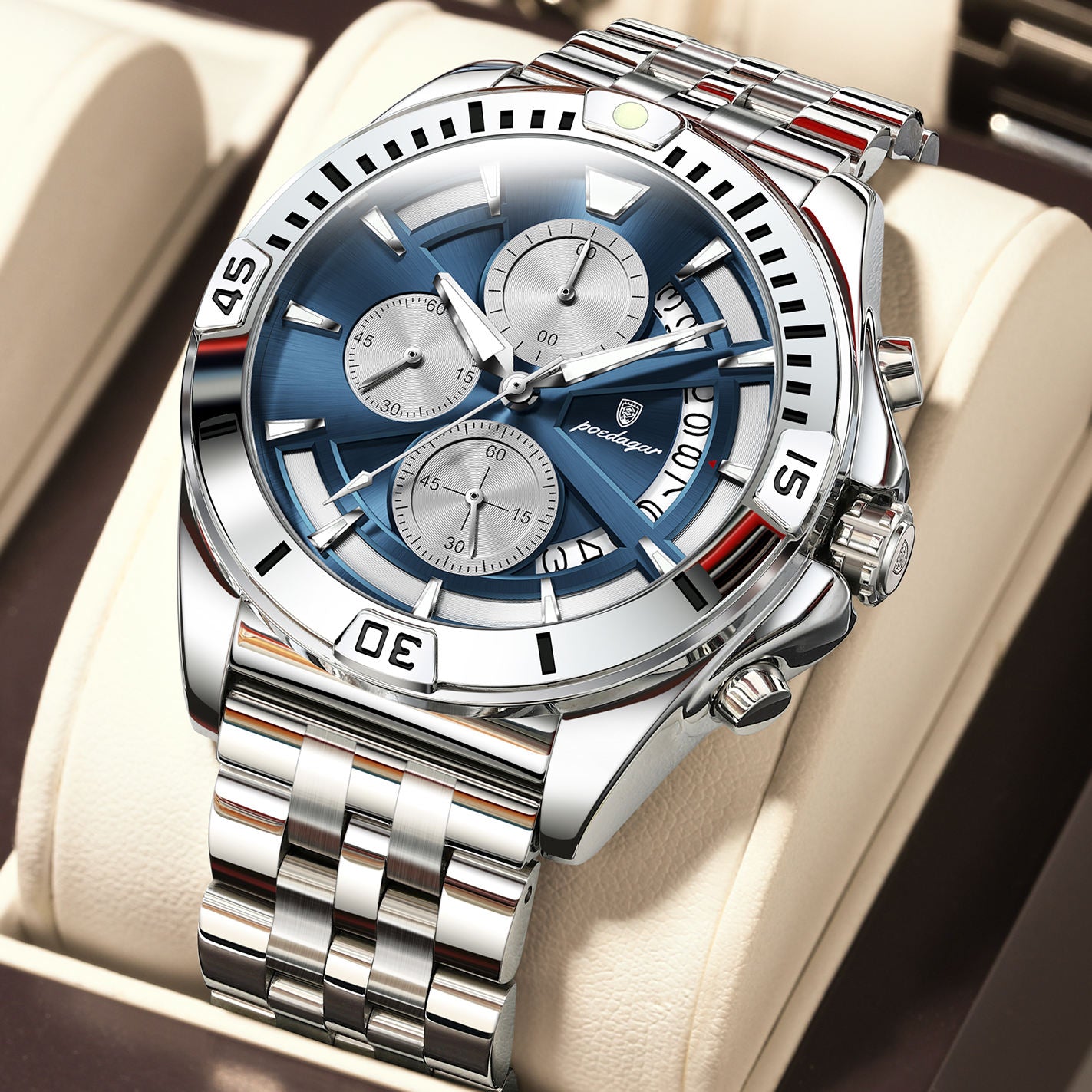 Poedagar Chronograph Luxury Men's Watch