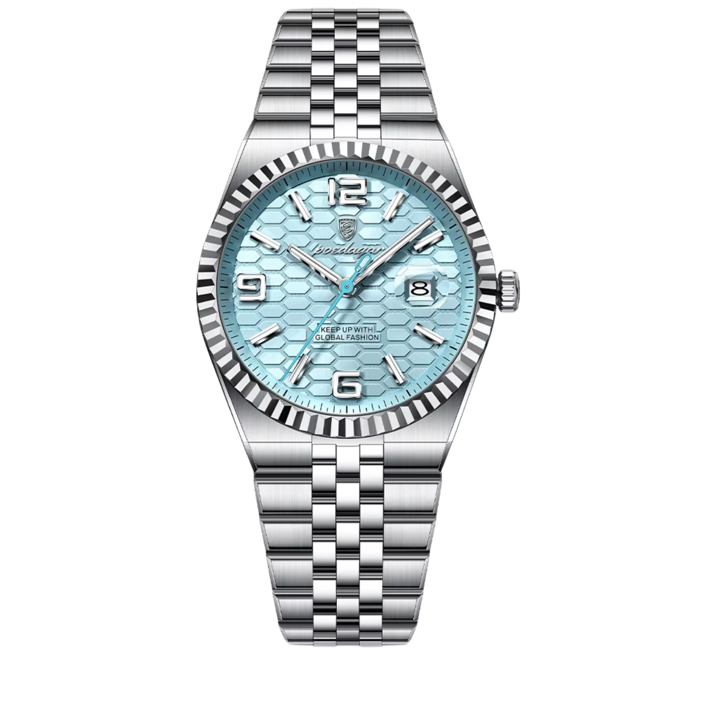 Poedagar Stainless Steel Men Watch