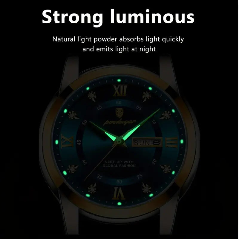 Men's Fashion Casual Waterproof Luminous Quartz Watch