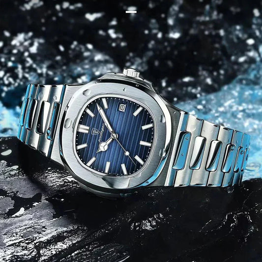 POEDAGAR Stainless Steel men Watch