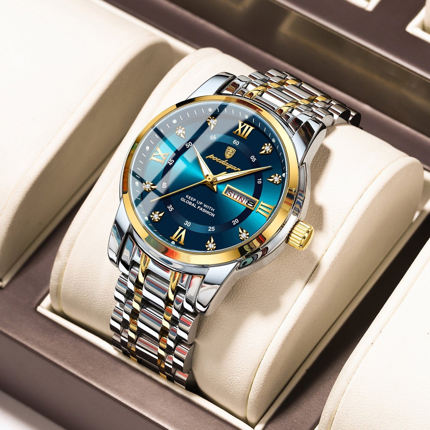 Men's Fashion Casual Waterproof Luminous Quartz Watch
