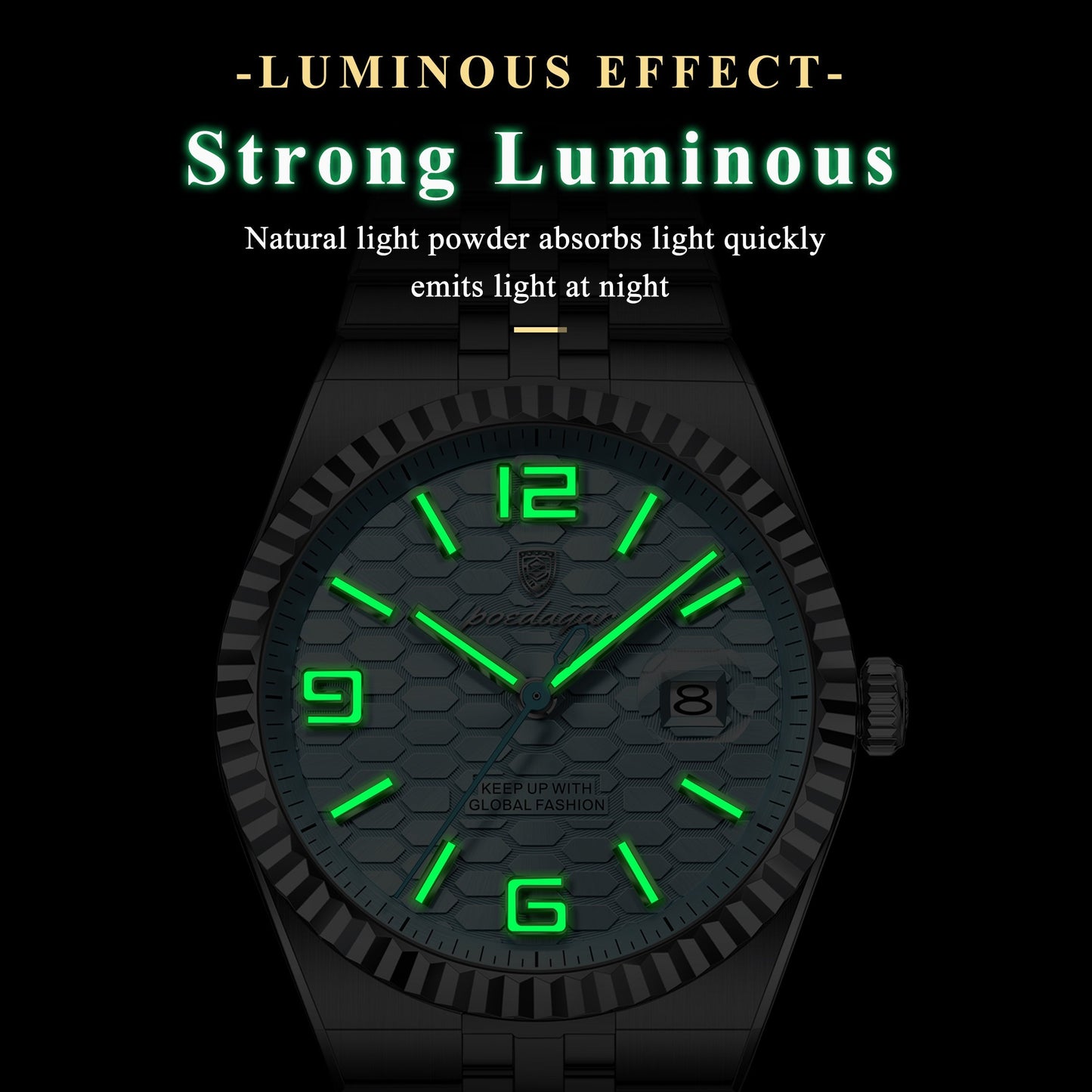 Men's Business Luxury Stainless Steel Strap Watch