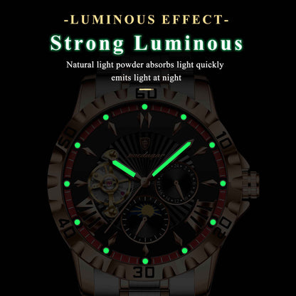 Poedagar Original Automatic Mechanical Watch for Men