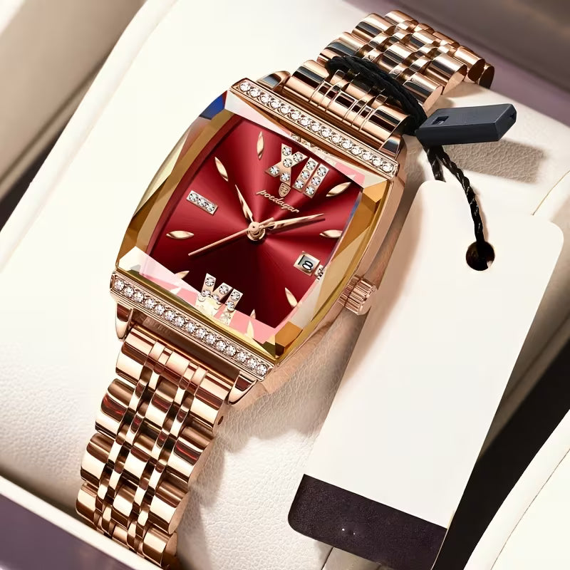 Poedagar Luxury Diamond Women Watch