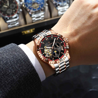 Poedagar Original Automatic Mechanical Watch for Men