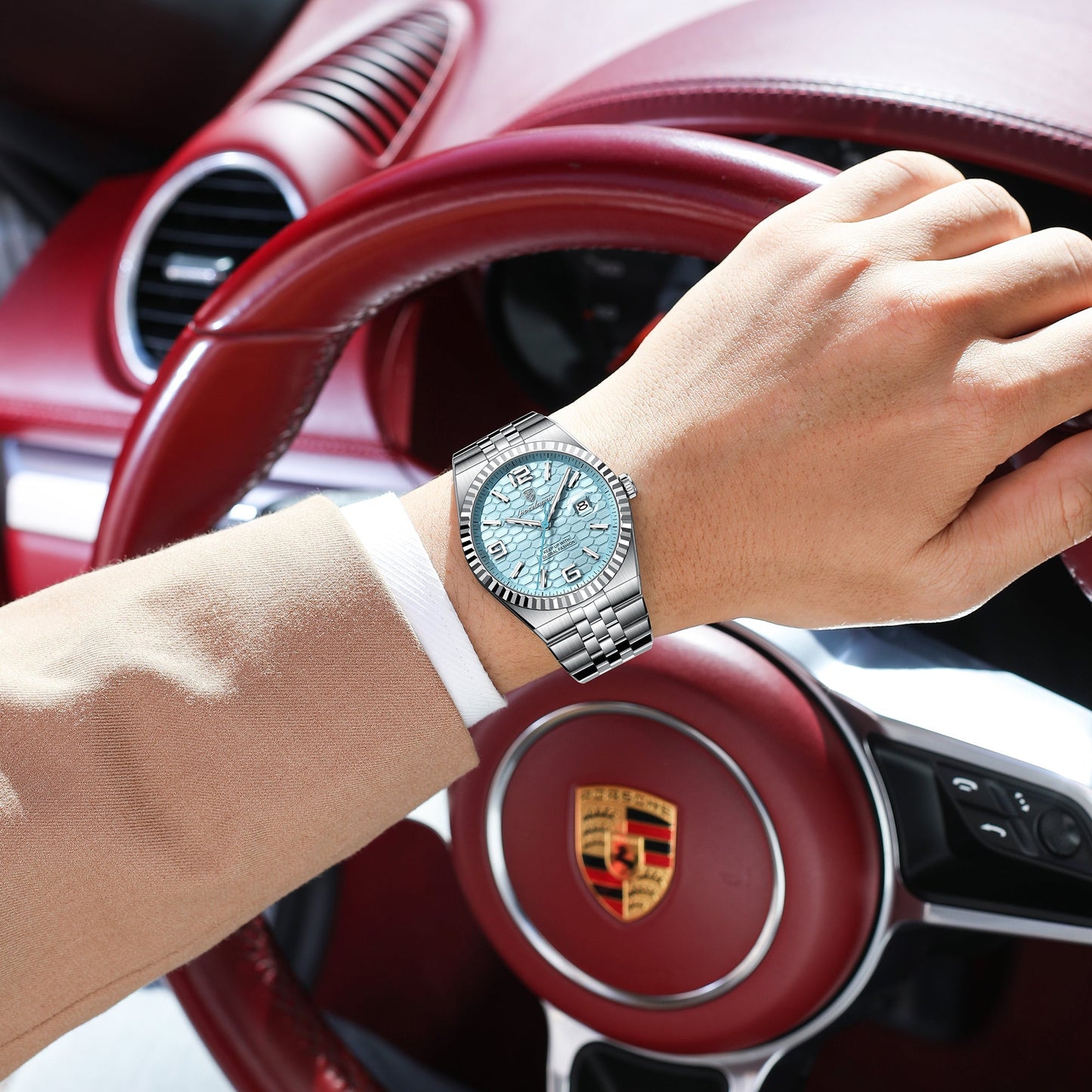 Men's Business Luxury Stainless Steel Strap Watch