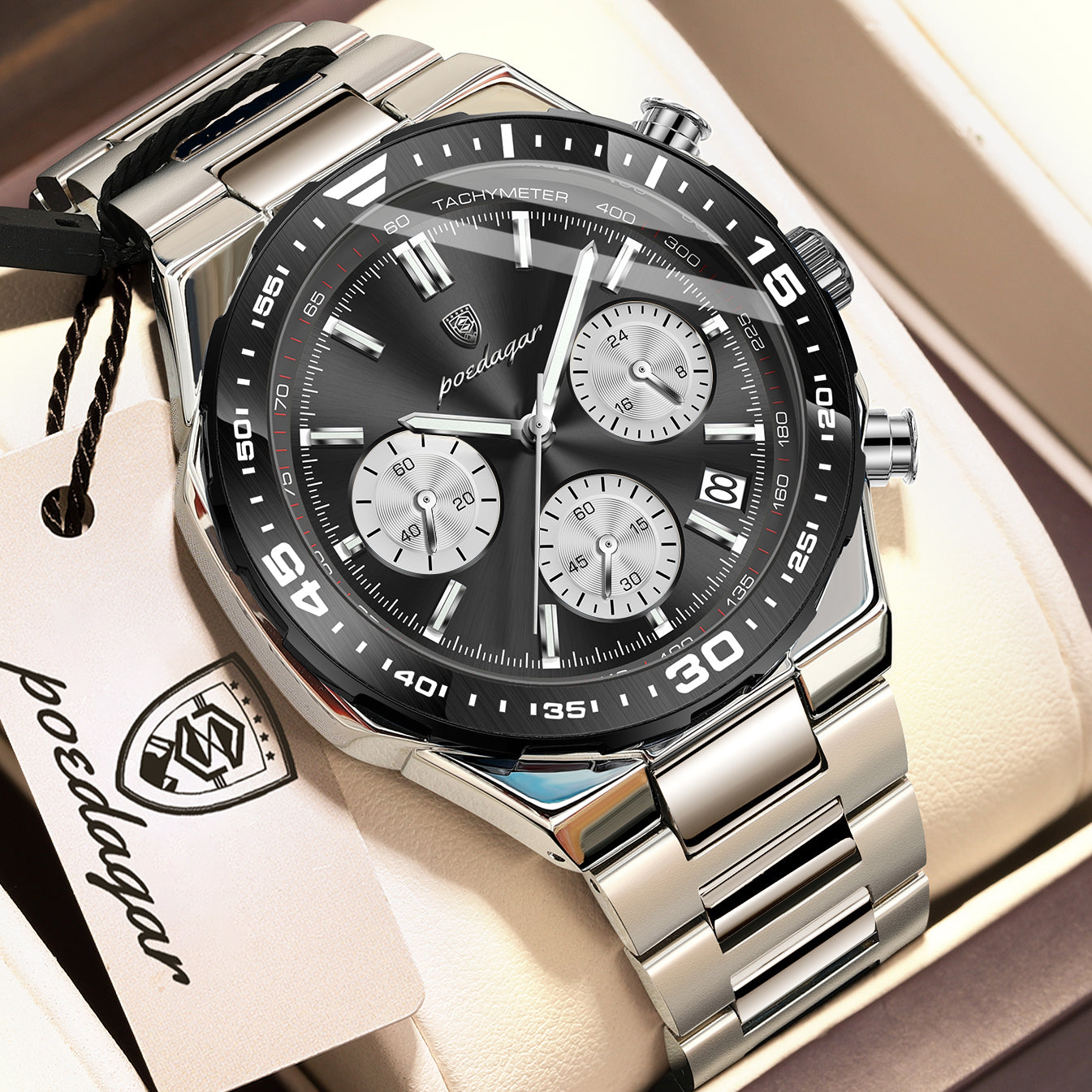 Poedagar Chronograph Men's Watch