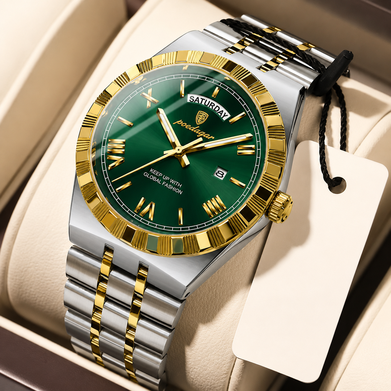 Poedagar Men's Luxury Quartz Wristwatch