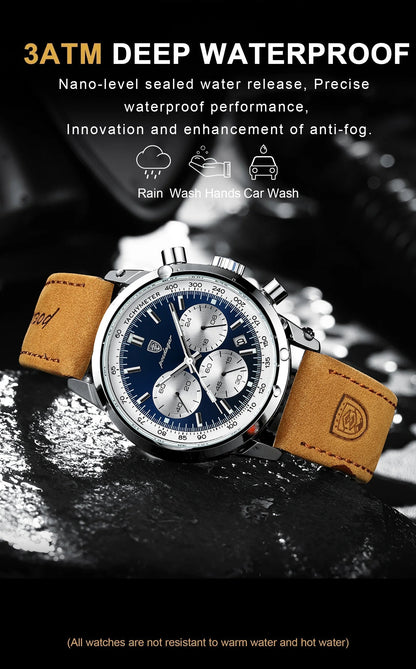 Poedagar High Quality Latitude Luxury Watch