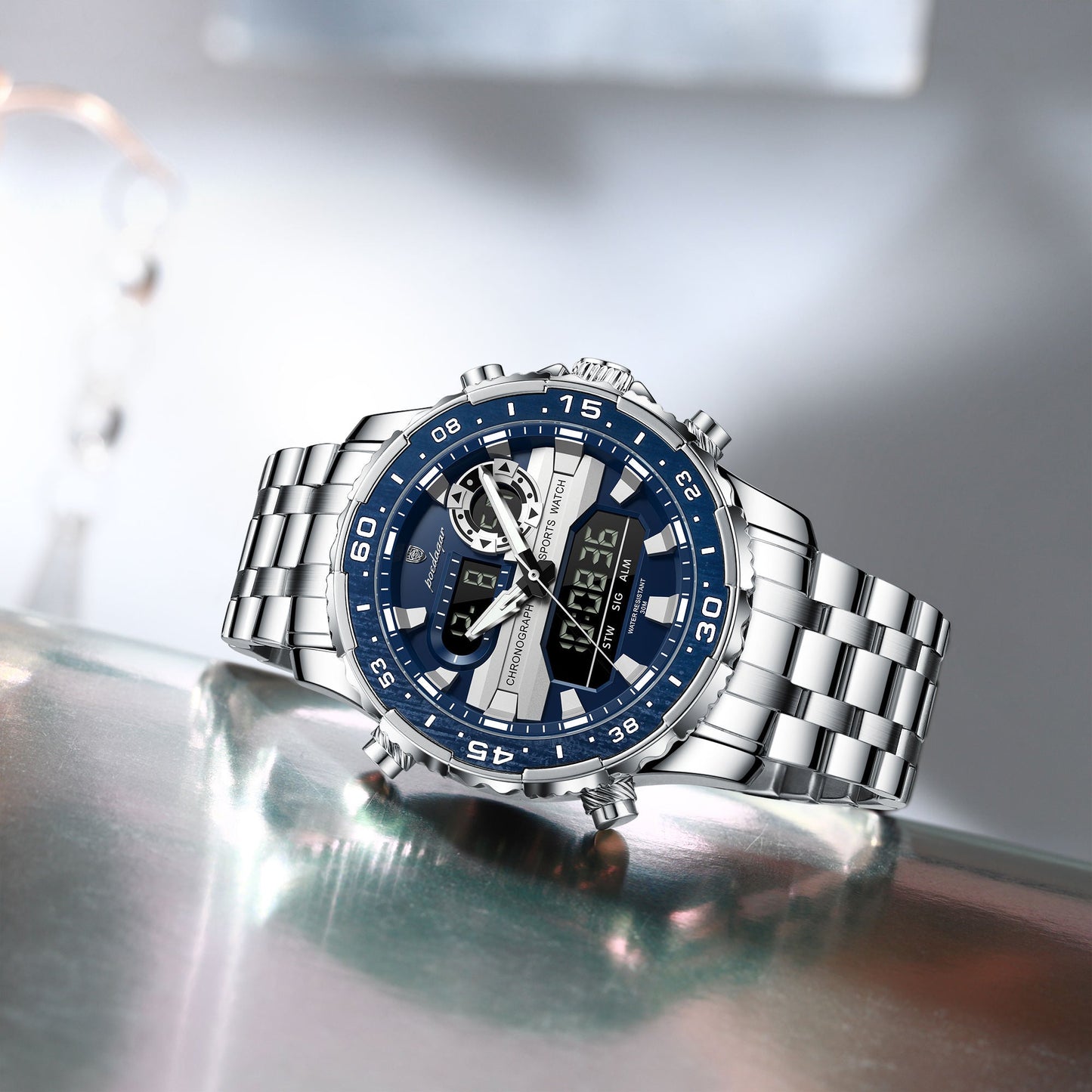Poedagar Multifunctionality Water Resistant Men's Watch