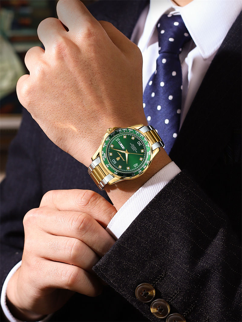 Poedagar Stainless Steel Men Luxury Watch