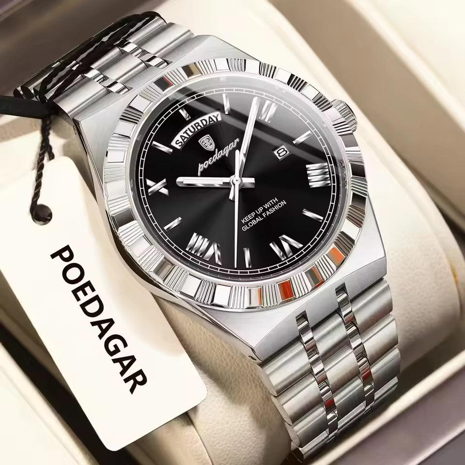 Poedagar Men's Luxury Quartz Wristwatch