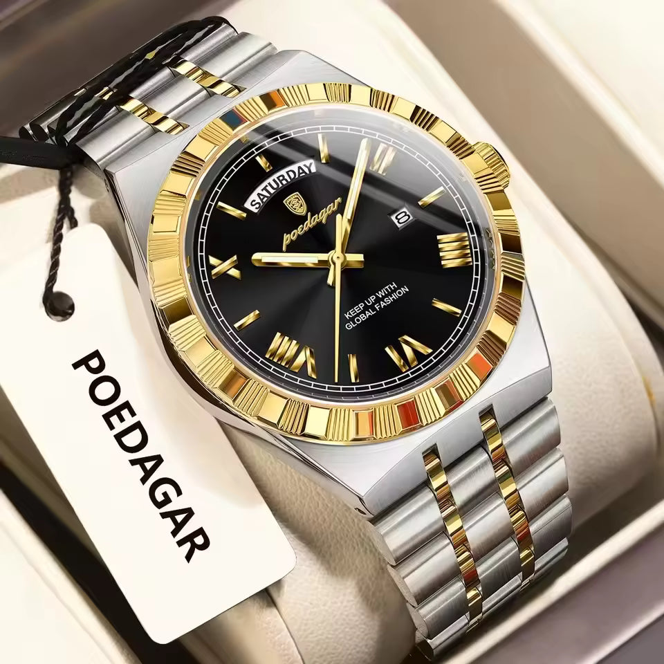 Poedagar Men's Luxury Quartz Wristwatch