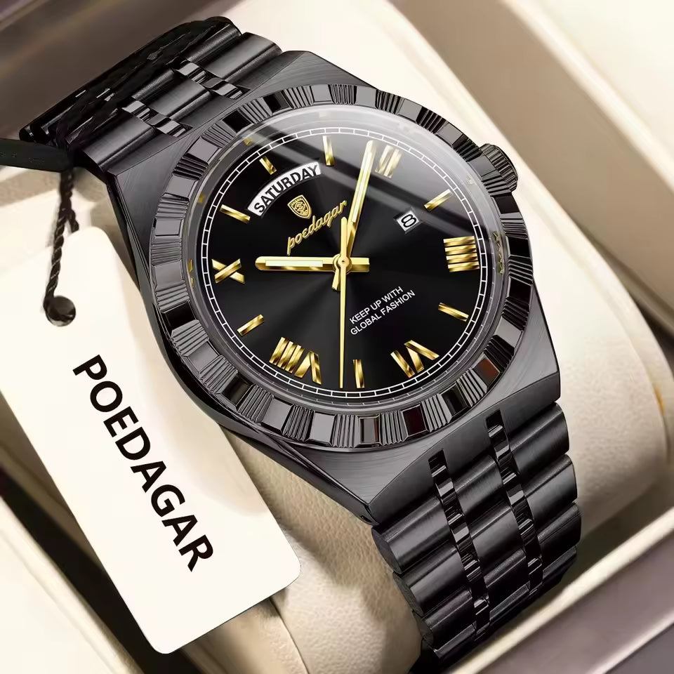 Poedagar Men's Luxury Quartz Wristwatch