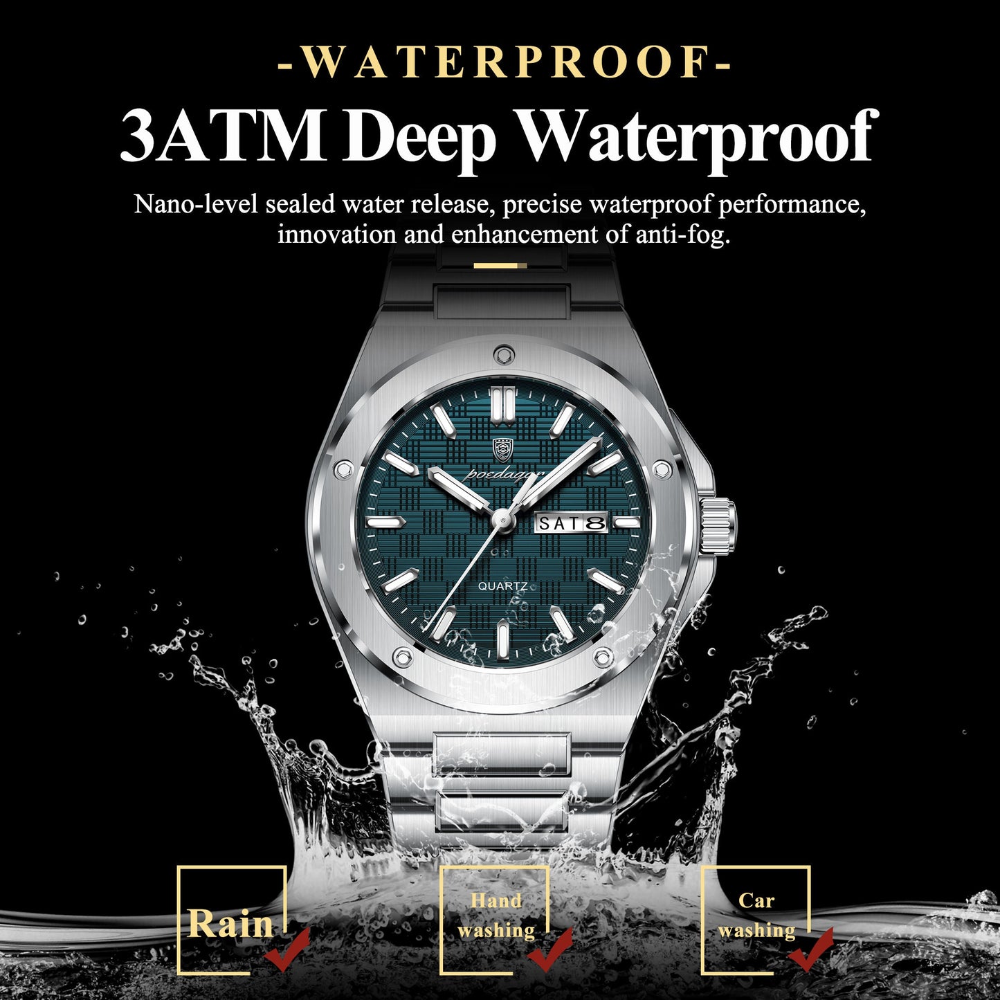 Poedagar Men's Premium Watch
