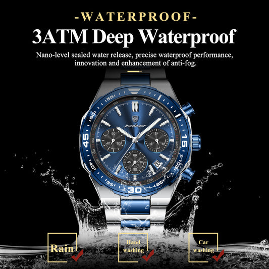 Poedagar Chronograph Men's Watch