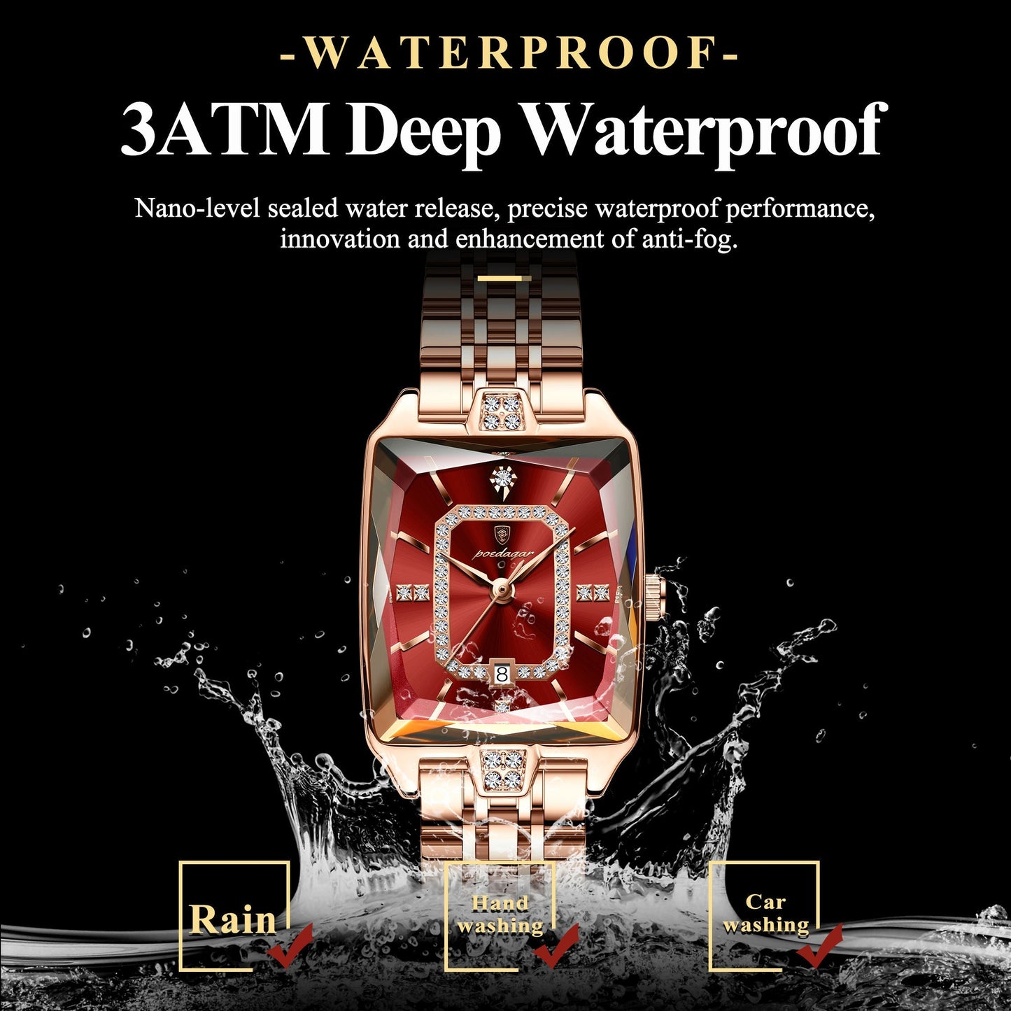 POEDAGAR Elegant Women Wristwatch