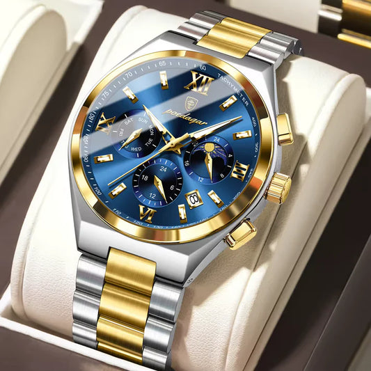 Poedagar Multi-Functional Chronograph Watch for Men