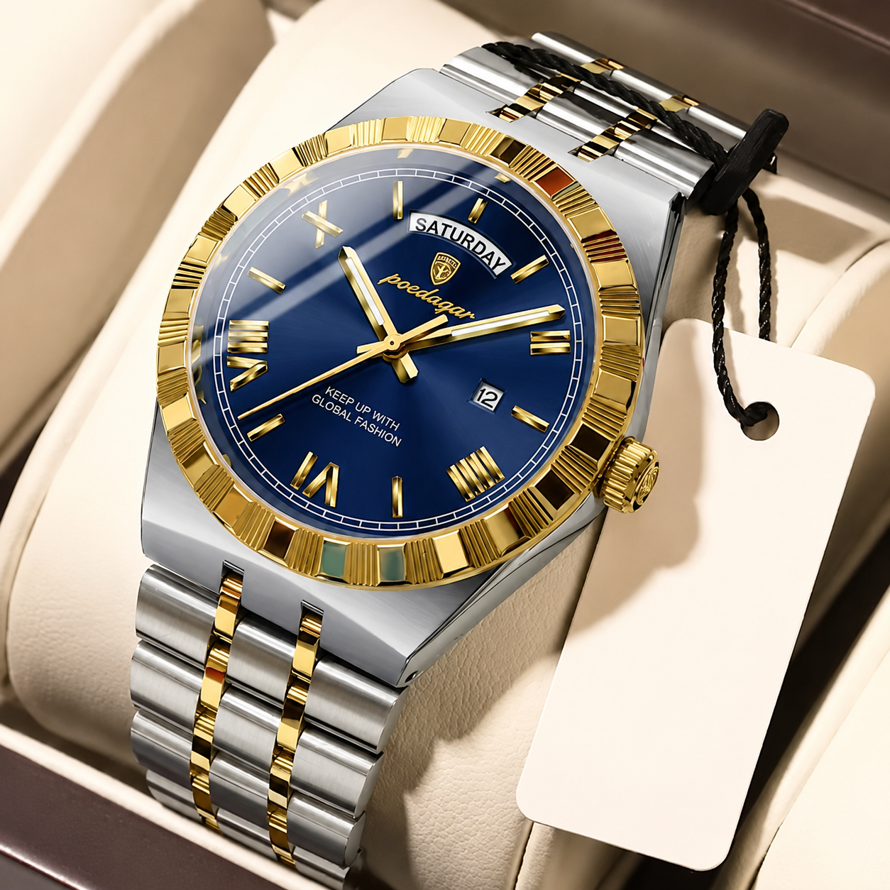 Poedagar Men's Luxury Quartz Wristwatch