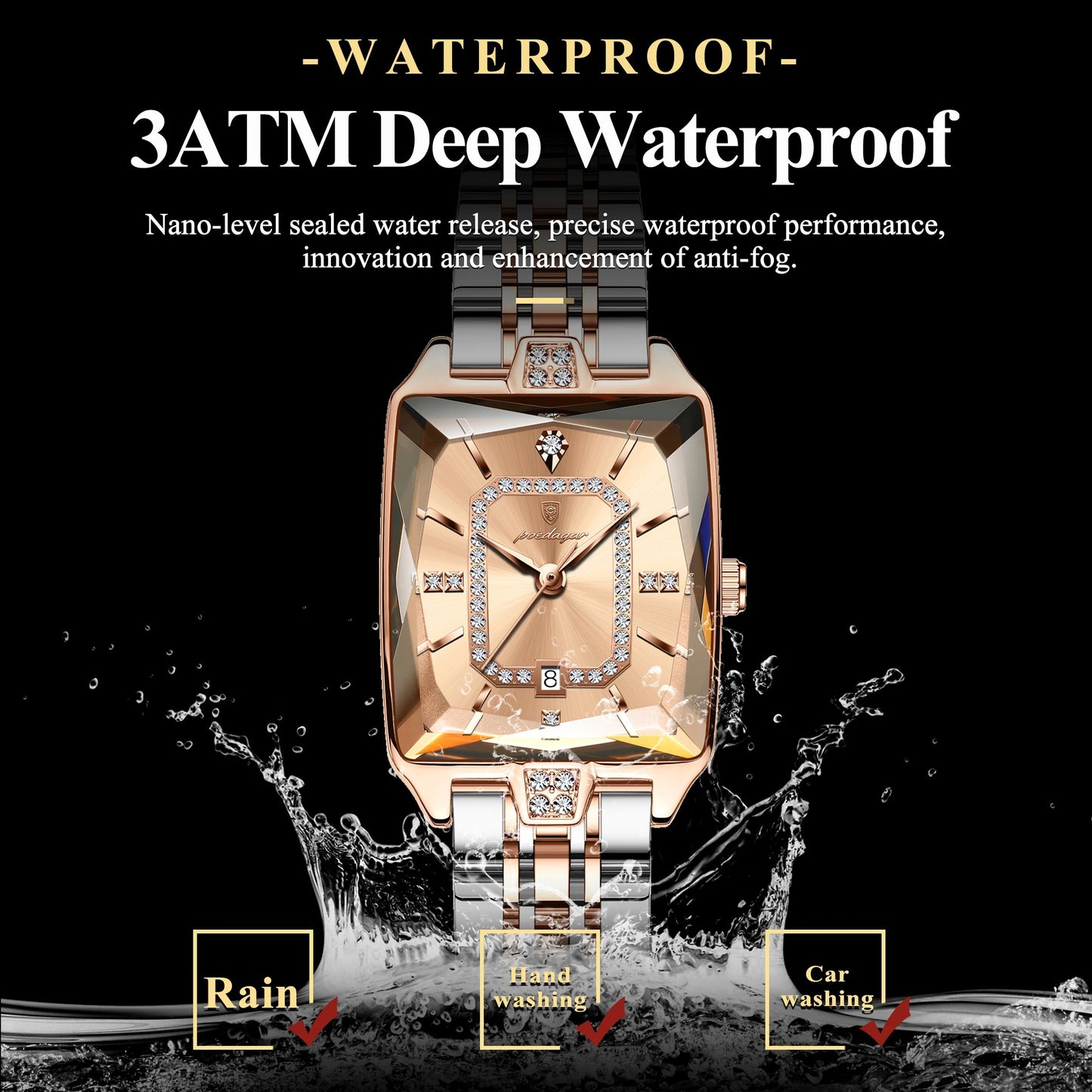 Poedagar Luxury Elegant Women Watch