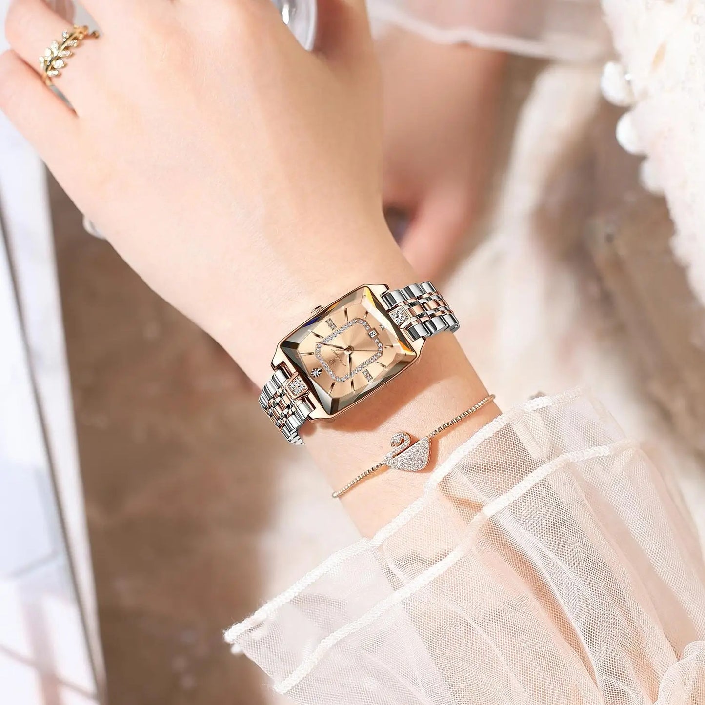 Poedagar Luxury Elegant Women Watch